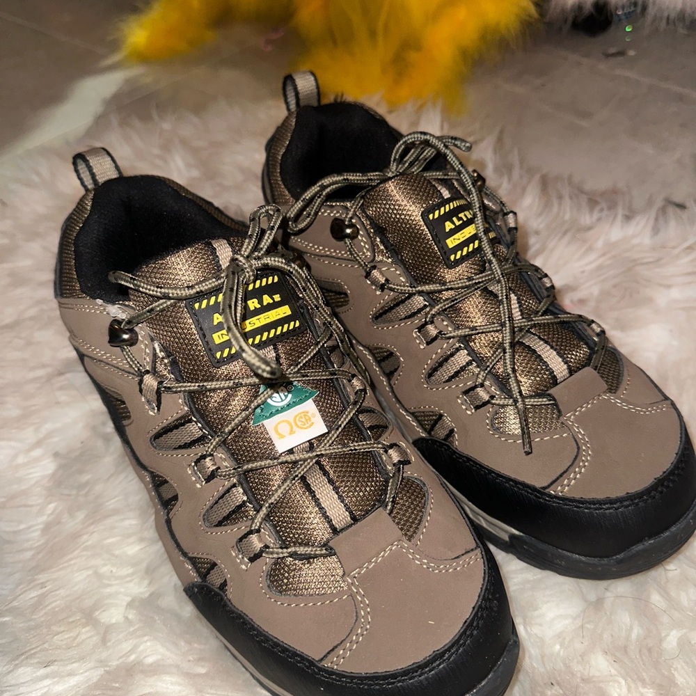 Brown and Black Hiking Shoes
